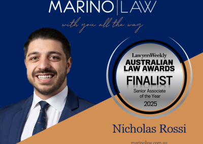 Finalist For Senior Associate